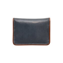 Belsac lys bl mntpung i skind med lynlsrum, to rum og lukket med overslag