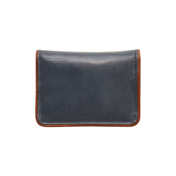 Belsac lys bl mntpung i skind med lynlsrum, to rum og lukket med overslag