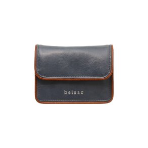 Belsac lys bl� m�ntpung i skind med lynl�srum, to rum og lukket med overslag