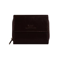 Belsac pung i brun til mnter, sedler og kort