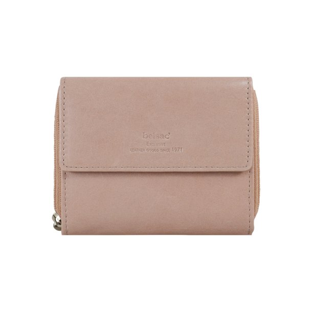 Belsac pung i lys rosa til mnter, sedler og kort