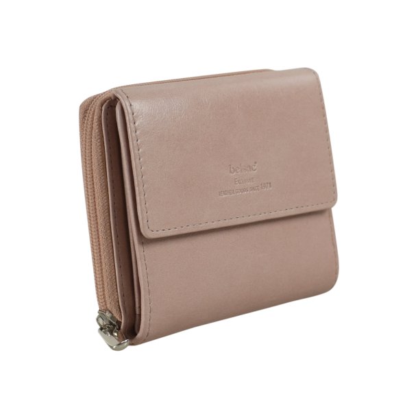 Belsac pung i lys rosa til mnter, sedler og kort