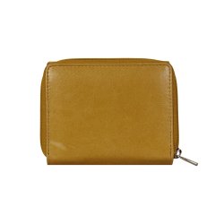 Belsac gul pung i skind til mnter, sedler og kort