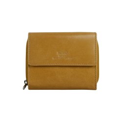 Belsac gul pung i skind til mnter, sedler og kort