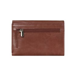 Belsac trefljet rosa pung i skind til mnter, sedler og kort