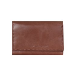 Belsac trefljet rosa pung i skind til mnter, sedler og kort