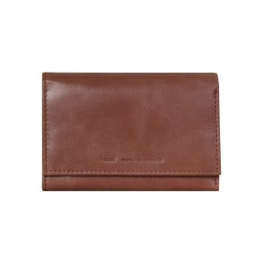 Belsac trefl�jet rosa pung i skind til m�nter, sedler og kort