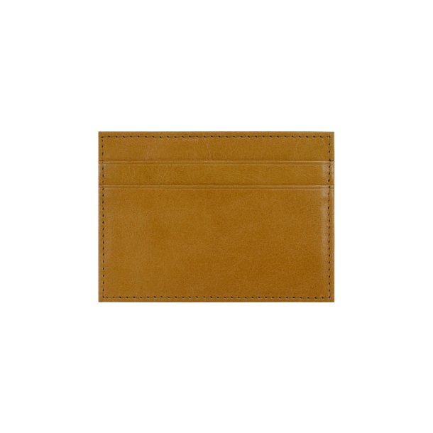 Belsac gul mntpung i skind med aftagelig kreditkortholder 