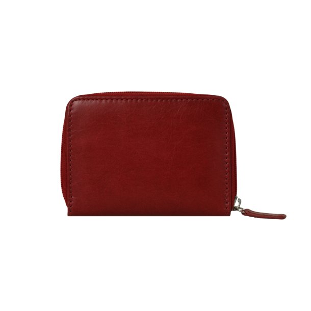 Belsac mntpung i mrk rd i glat skind med lynls