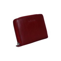 Belsac mntpung i mrk rd i glat skind med lynls