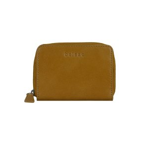 Belsac pung i gul glat skind med lynl�s