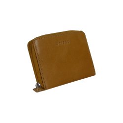 Belsac pung i gul glat skind med lynls