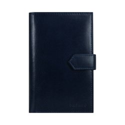 Belsac tofljet bl pung i glat skind med plads til kontanter og kreditkort