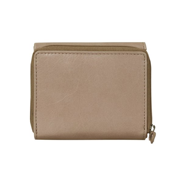 Belsac trefljet lys rosa pung i skind til mnter, kort og sedler