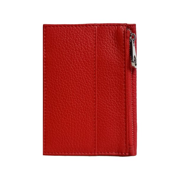 Belsac lipstick pascover i skind med lynlsrum til mnter, samt plads til sedler og kort