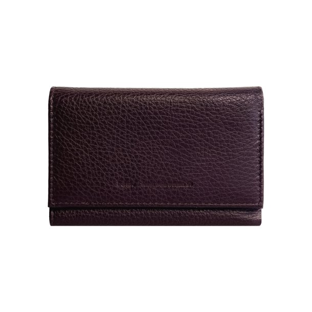 Belsac trefljet plum pung i skind til mnter, sedler og kort