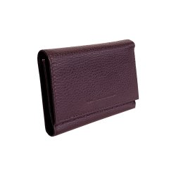 Belsac trefljet plum pung i skind til mnter, sedler og kort