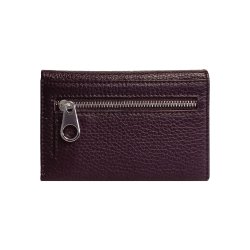 Belsac trefljet plum pung i skind til mnter, sedler og kort