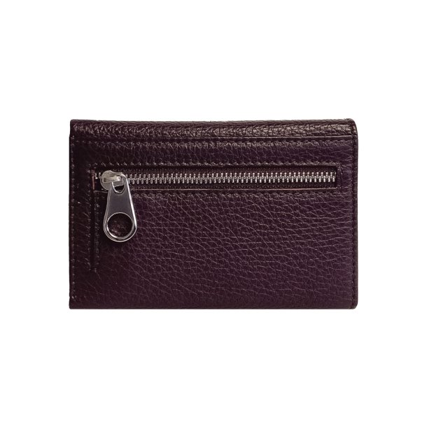 Belsac trefljet plum pung i skind til mnter, sedler og kort