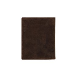 Belsac brun mindre tofljet herrepung i skind til bde mnter, sedler og flere kort.     