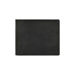 Belsac sort trefljet herrepung i mat skind med plads til mange kort, sedler og mnter