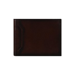 Belsac brun herrepung i skind med plads til m�nter og kort samt kortlomme p� forside