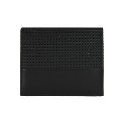 Belsac sort tofløjet herrepung i skind med plads til kort, mønter og sedler