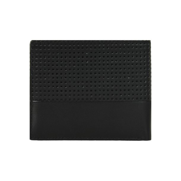 Belsac sort tofljet herrepung i skind med plads til kort, mnter og sedler