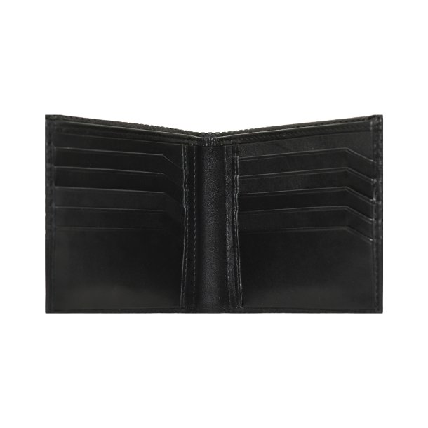 Belsac sort tofljet herrepung i skind med plads til kort, mnter og sedler