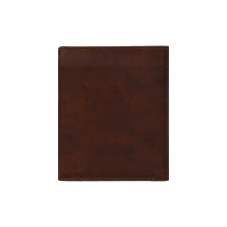 Belsac brun tofljet herrepung i skind med plads til bde mnter, kort og sedler