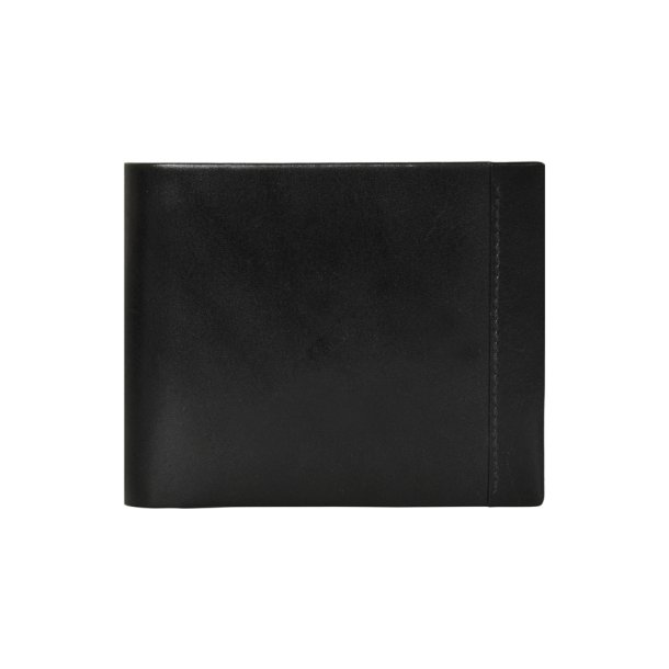 Belsac sort tofljet herrepung i skind med plads til kort, mnter og lynlsrum til sedler