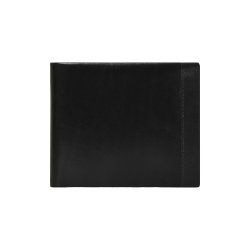 Belsac sort tofljet herrepung i skind med plads til kort, mnter og sedler