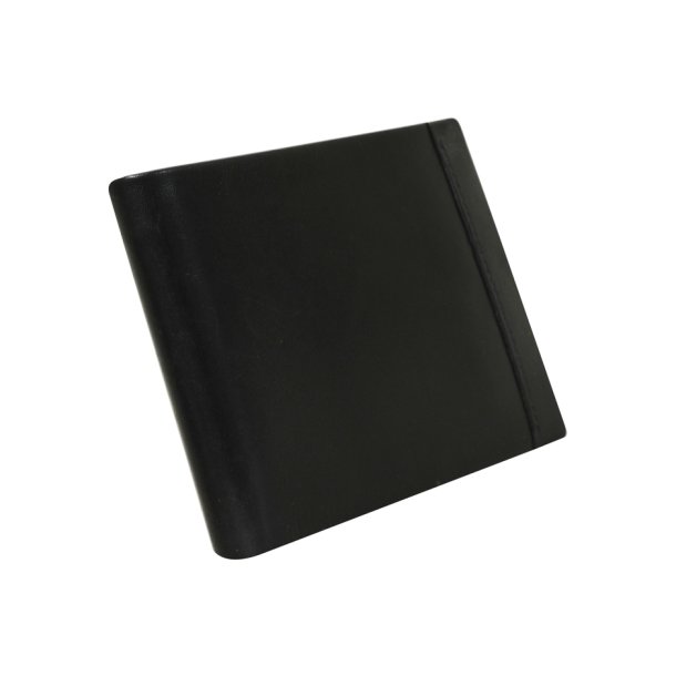 Belsac sort tofljet herrepung i skind med plads til kort, mnter og sedler