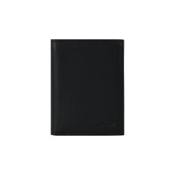 Belsac sort tofljet herrepung i skind til kort og lynlsrum til mnter