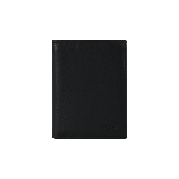 Belsac sort tofljet herrepung i skind til kort og lynlsrum til mnter