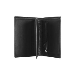 Belsac sort tofljet herrepung i skind til kort og lynlsrum til mnter