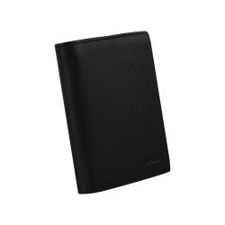 Belsac sort tofljet herrepung i skind til kort og lynlsrum til mnter