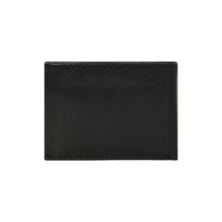 Belsac sort mindre tofljet herrepung i skind med plads til to kort, mnter og sedler