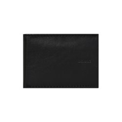 Belsac sort mindre tofljet herrepung i skind med plads til to kort, mnter og sedler