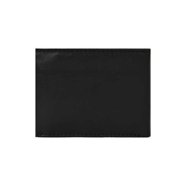 Belsac sort tofljet herrepung i skind med plads til kort, mnter og kort