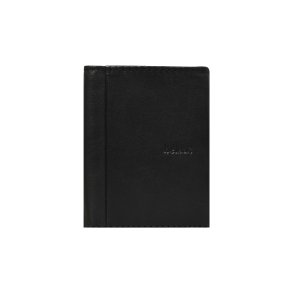  Belsac sort tofl�jet herrepung i skind med plads til mange kort samt sedler