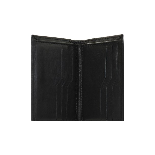 Belsac sort tofljet herrepung i skind med plads til mange kort samt sedler