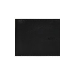 Belsac sort tofljet herrepung i skind med plads til kort, mnter og lynlsrum til sedler