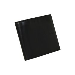 Belsac sort tofljet herrepung i skind med plads til kort, mnter og lynlsrum til sedler