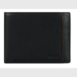 Belsac sort tofljet herrepung i skind med plads til kort, mnter og sedler