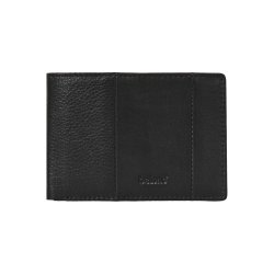 Belsac sort tofljet herrepung i skind med plads til kort, sedler og mnter. 