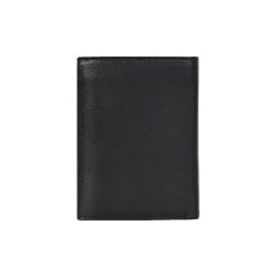 Belsac klassisk sort tofljet herrepung i skind til mnter, sedler og mange kort.