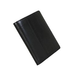 Belsac klassisk sort tofljet herrepung i skind til mnter, sedler og mange kort.