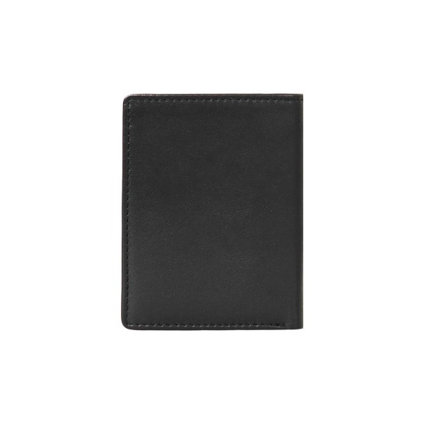 Belsac sort trefljet herrepung i skind med netlomme og plads til mnter, kort og sedler