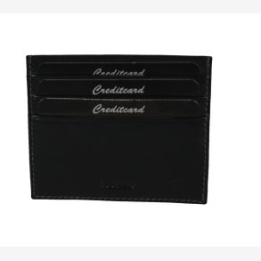 Belsac sort herre kortholder i skind med plads til flere kort